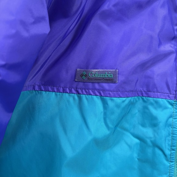 Vintage Columbia Outdoor‎ Jacket M 90s Ski Color block Zip Up Reversible Coat - Picture 3 of 12